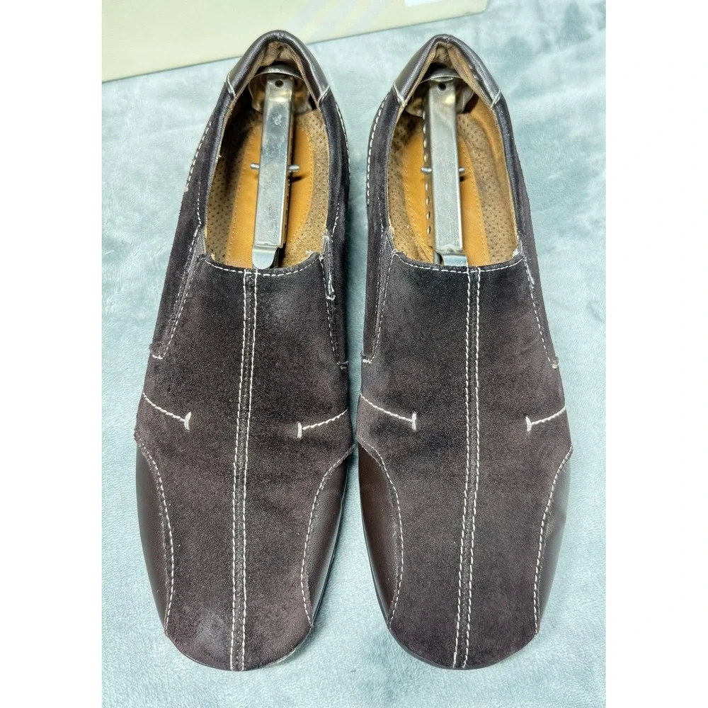 Natural Soul by Naturalizer Loafers Womens 10 Brown Suede Francis Comfort